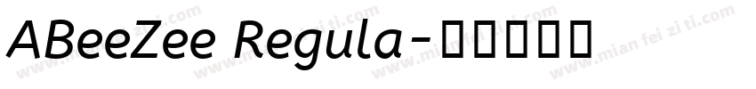 ABeeZee Regula字体转换